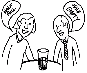 half full half empty